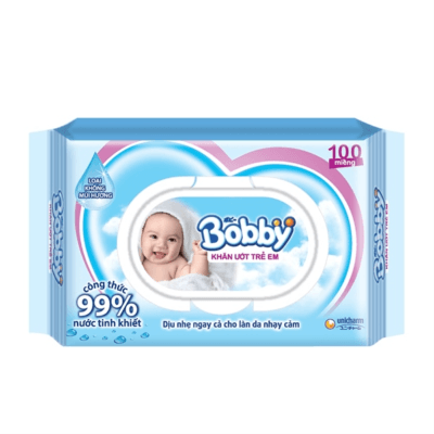 Khăn ướt Bobby 100 tờ