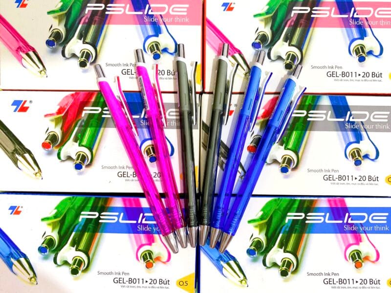 Bút Bi Thiên Long Gel-B011 (1 hộp 20 cây),đủ màu xanh-đỏ-đen